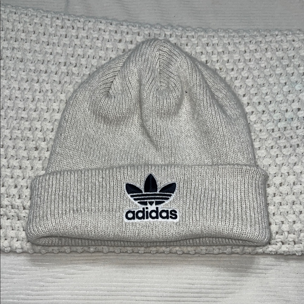 Adidas Light Gray Knit Beanie